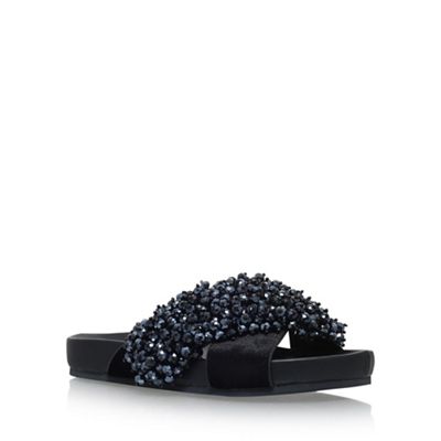Black 'Magnus' flat sandals
